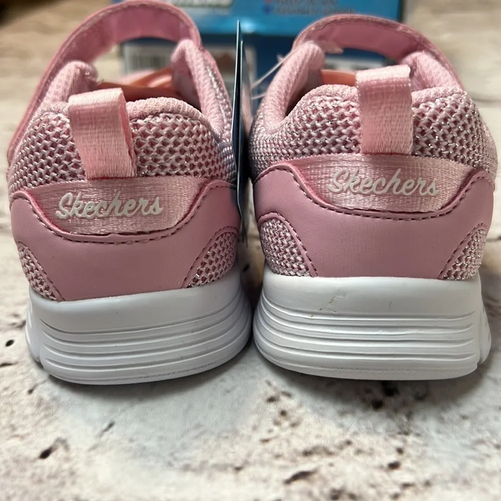 Sketchers Kids Sneakers Comfy Flex - Moving On Pink Sz 7